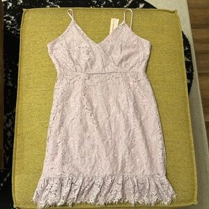 Bloomingdale’s Aqua Purple Lace Dress